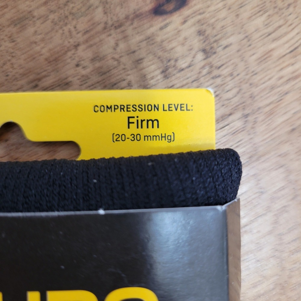 3M Futuro Compression Dress Socks Men‎ Large Black Firm 20-30mmHg 71036BLEN - Picture 2 of 5